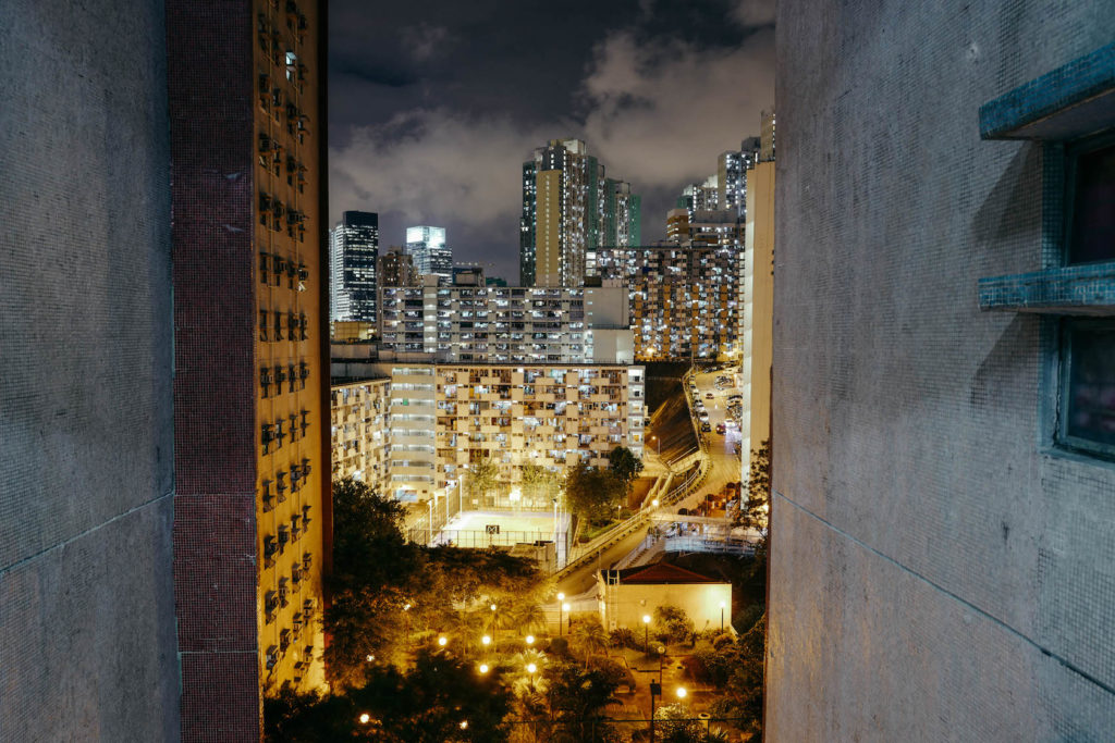 Hong Kong Lights Cityscape at night architecture