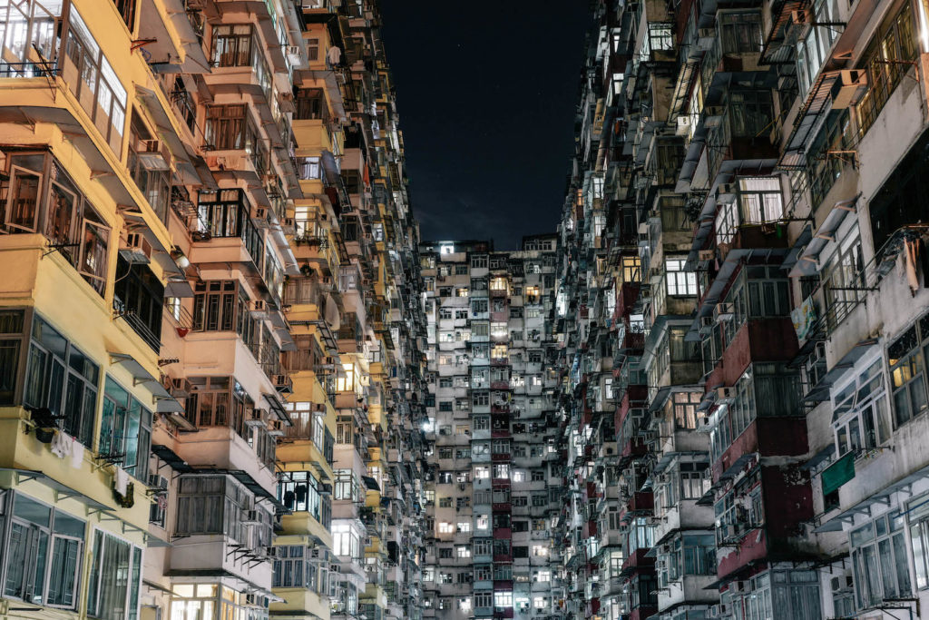 Hong Kong Lights Cityscape at night architecture rooftop urbex