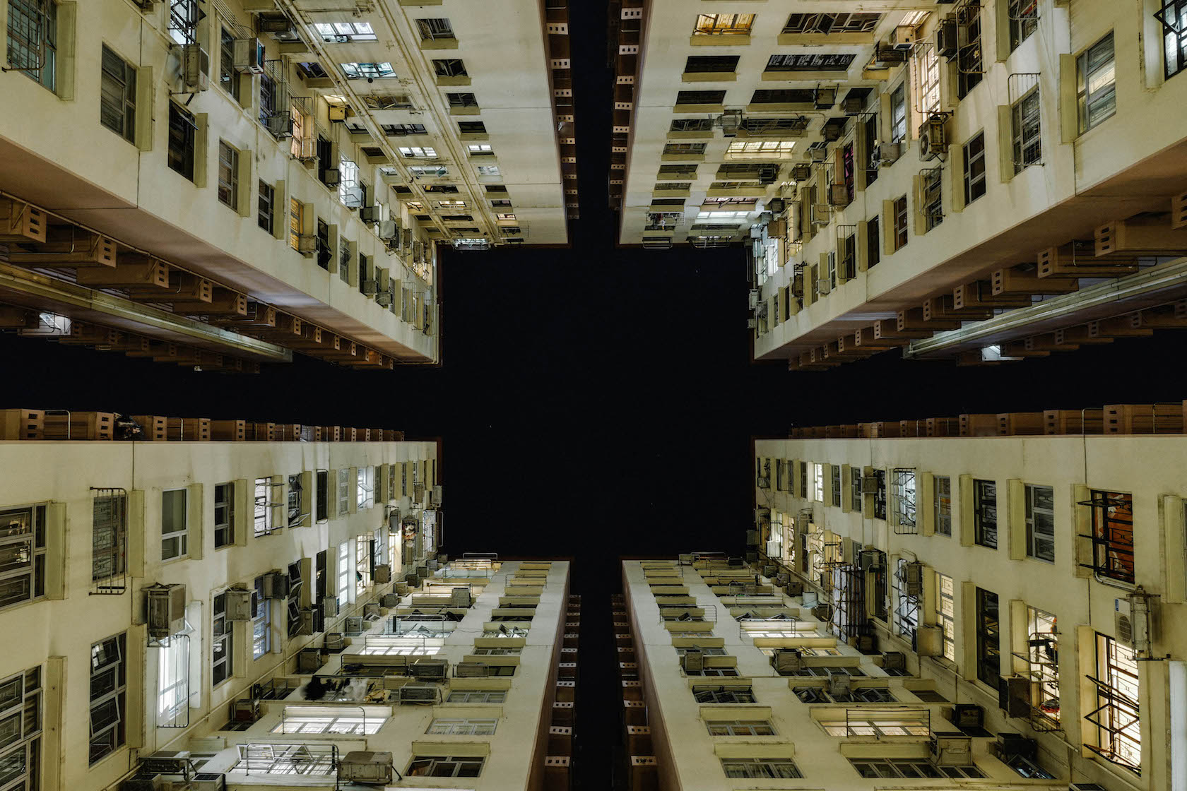 Hong Kong Lights Cityscape at night architecture rooftop urbex